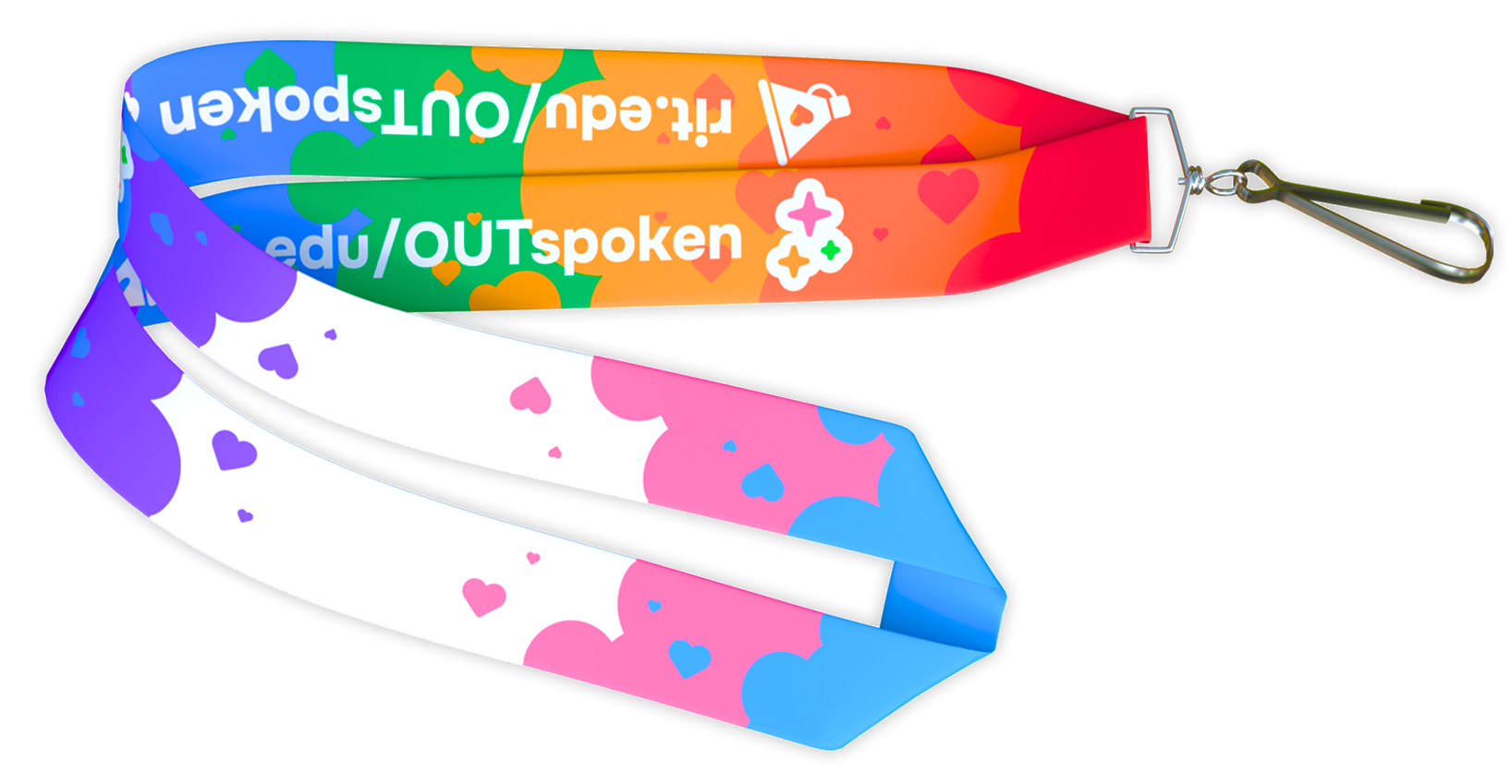 outspoken branded lanyard