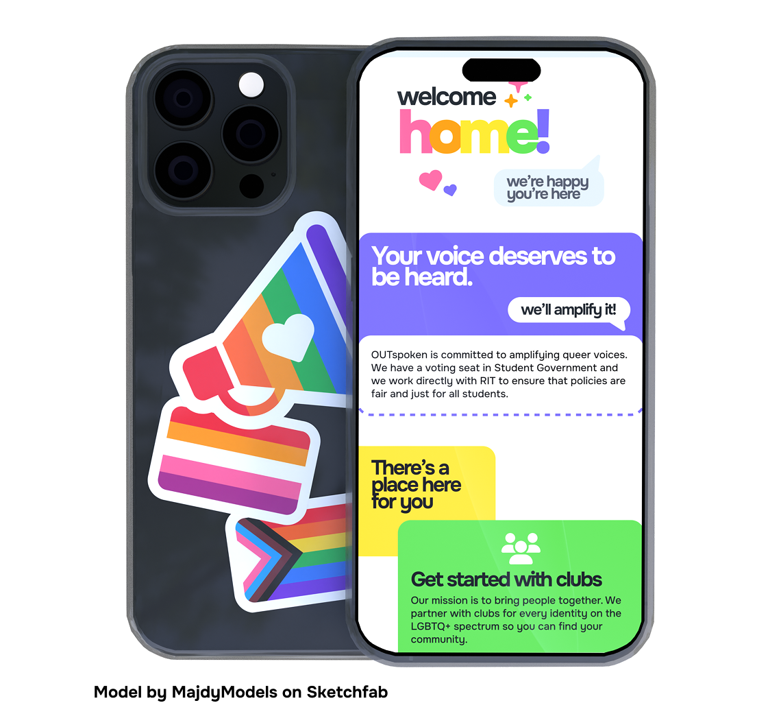 phones with outspoken stickers