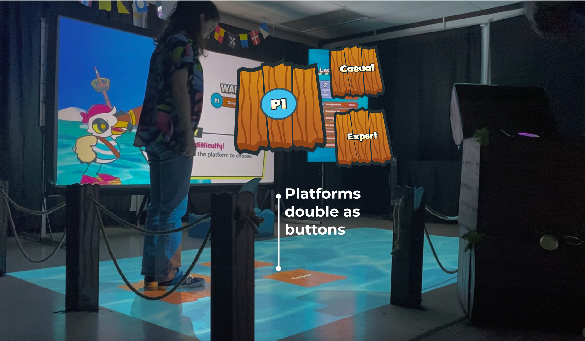 platforms double as buttons